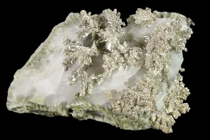 Native Silver Formation in Etched Calcite - Morocco #132418